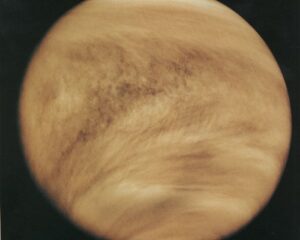 Het dikke wolkendek van Venus