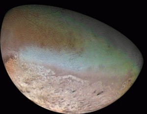 Triton - de grootste maan van Neptunus
