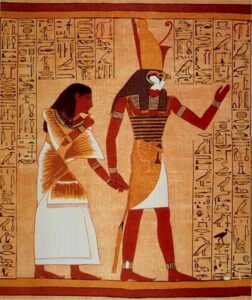 Horus, de schrijver van de Egyptische goden