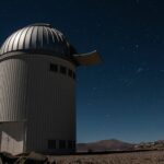 De OGLE-telescoop die staat opgesteld in Chili