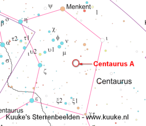 Detailkaart Centaurus A