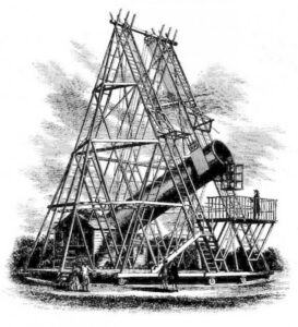 De grpte telescoop van Herschel in het Engelse Slough