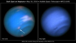 De nieuwe donkere vlek op Neptunusnus
