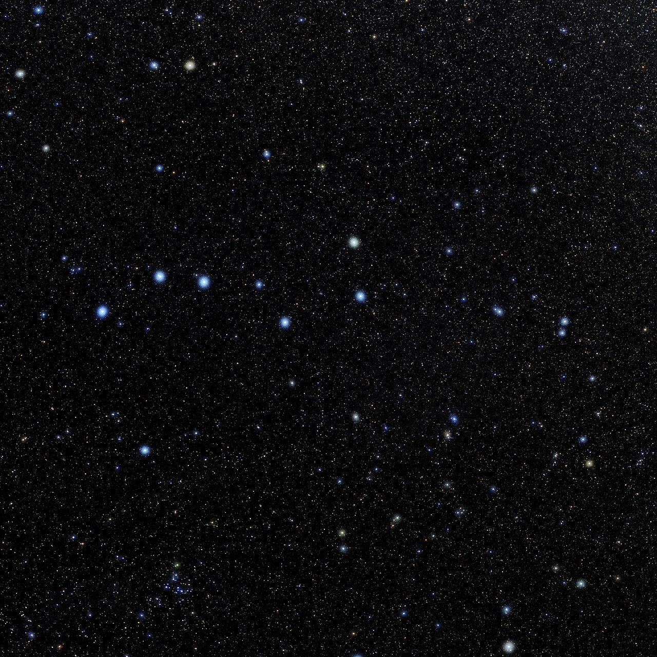 Foto van het sterrenbeeld Grote Beer - Ursa Major.