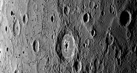 Het oppervlak van Mercurius
