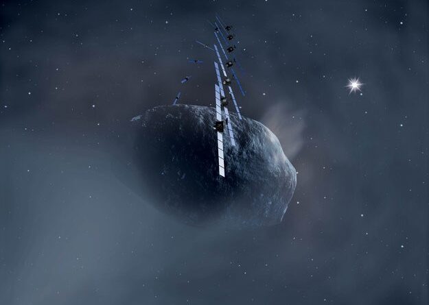 Churyumov-Gerasimenko krijgt bezoek van de Rosetta