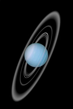 Uranus en zijn ringen
