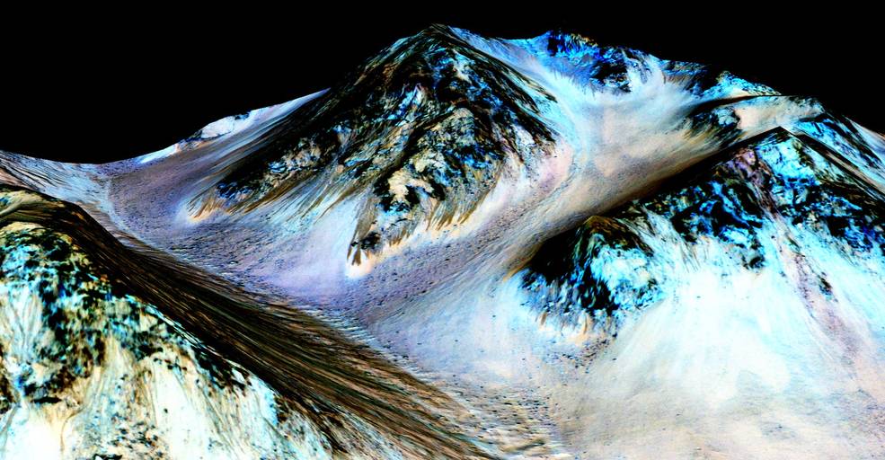 Zout water op Mars