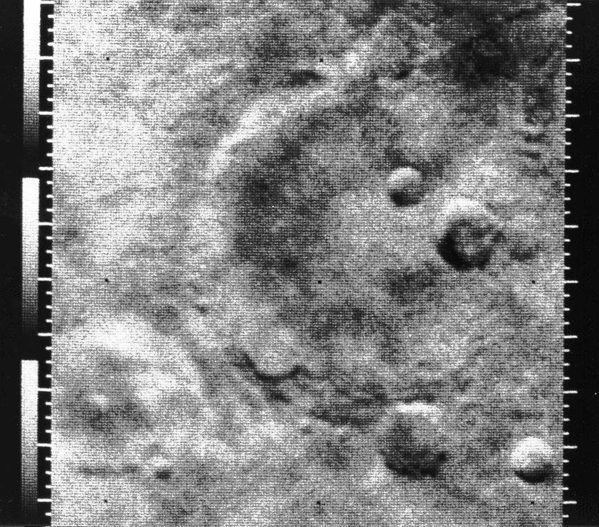 Mariner 4 foto van Mars