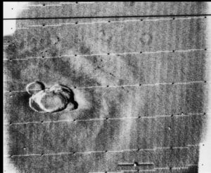 Olympus Mons gefotografeerd door de Mariner 9