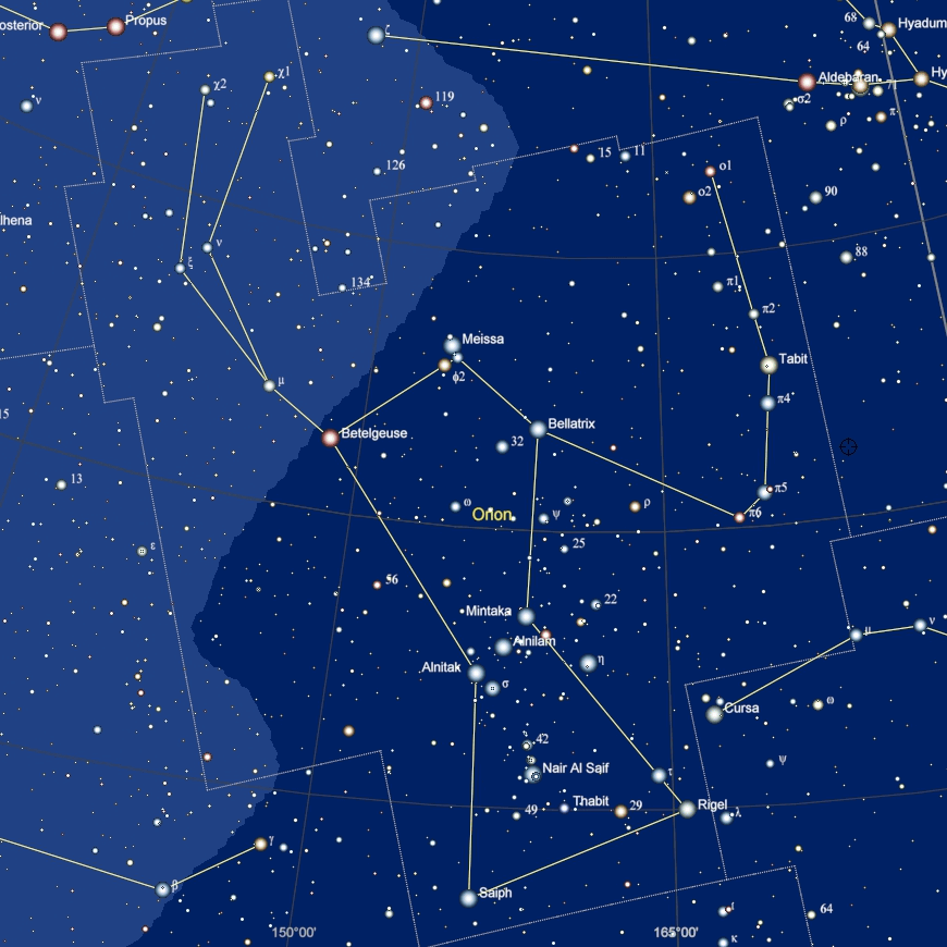 Het sterrenbeeld Orion