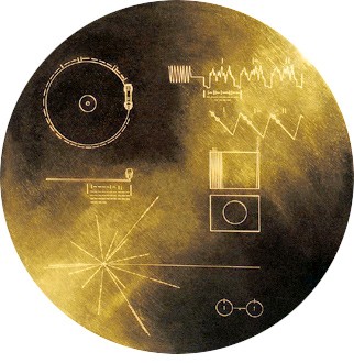 De gouden plaat aan boord van Voyager 1