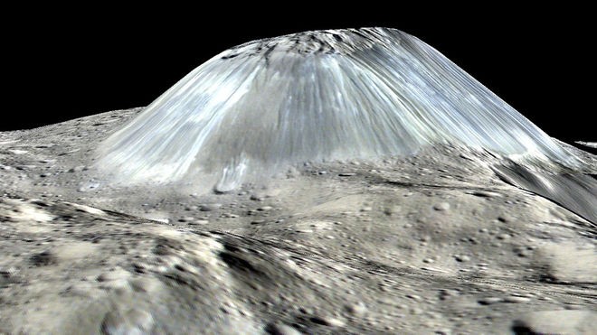 Ahuna Mons op Ceres