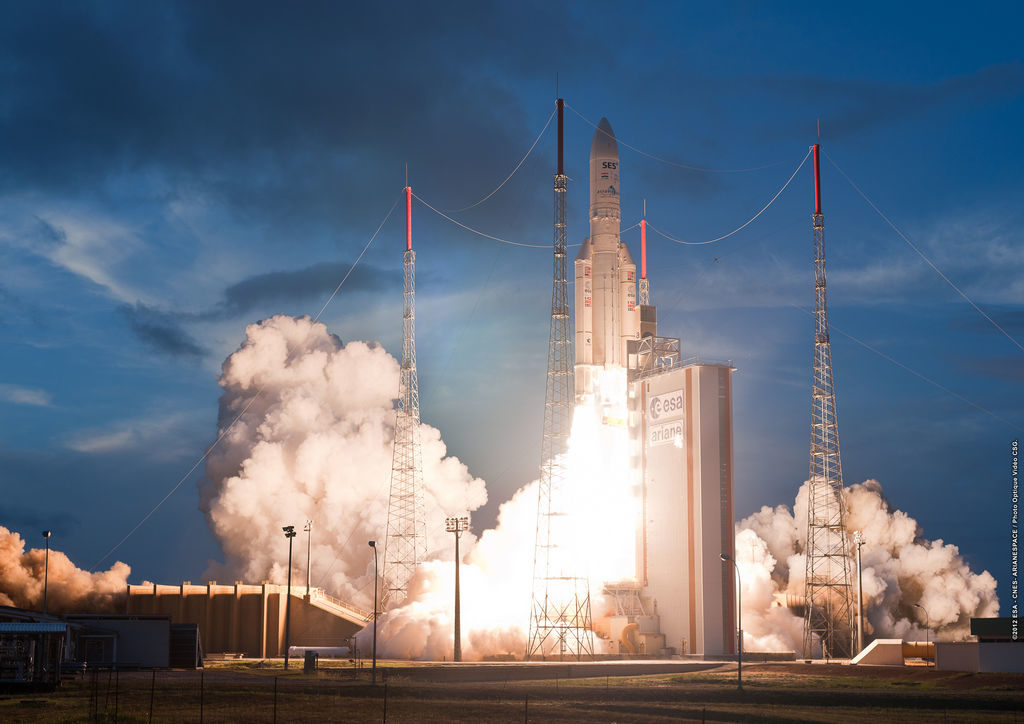 lancering van een Ariane-5