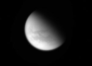 Titan gefotografeerd door de Cassini