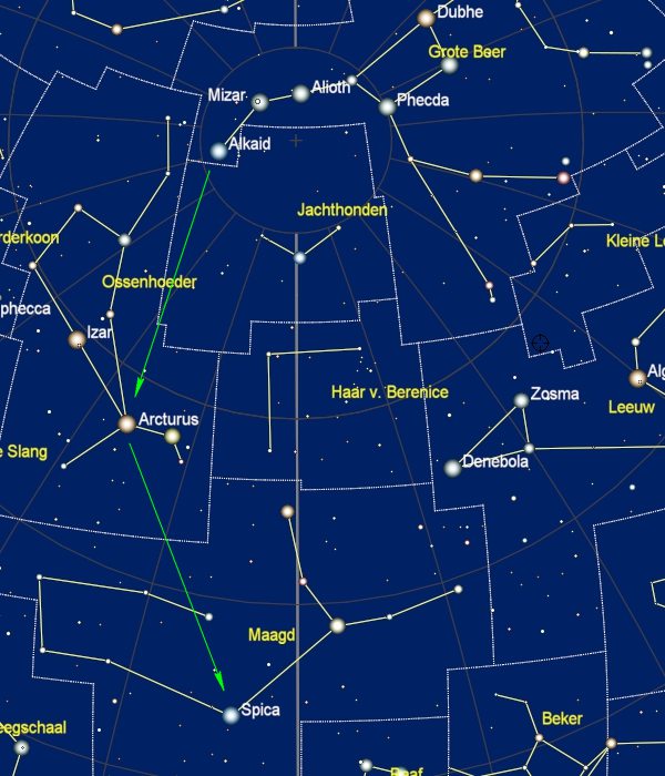Zoekkaart voor Spica - 1 mei