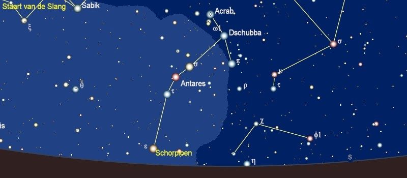 Antares in de Schorpioen