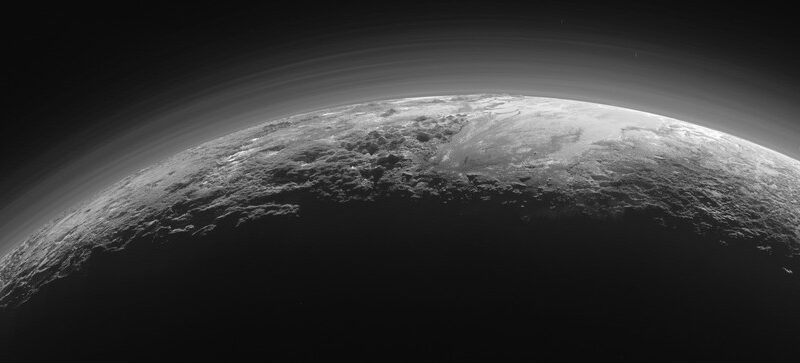Pluto gefotografeerd door de New Horizons