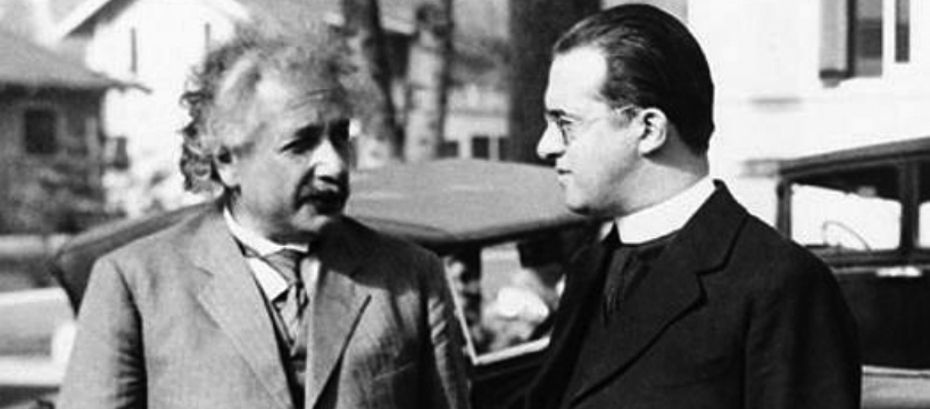 Georges Lemaître en Albert Einstein