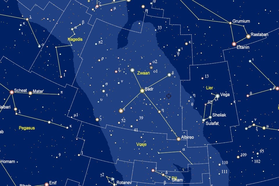 Albireo in het sterrenbeld Zwaan - Cygnus