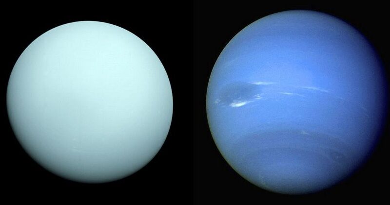 de ijsreuzen Uranus en Neptunus
