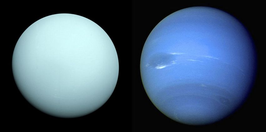 de ijsreuzen Uranus en Neptunus