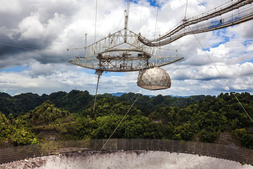 De Arecibo radiotelescoop op Puerto Rico