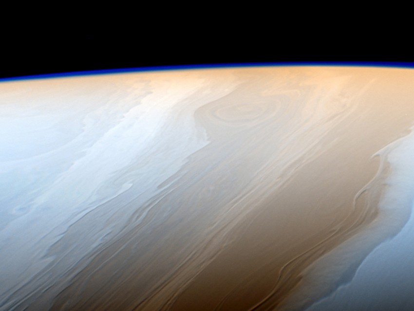 Het wolkendek van Saturnus