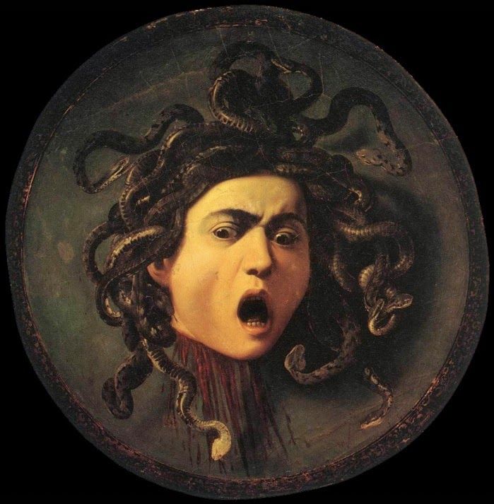 Medusa volgens Caravaggio