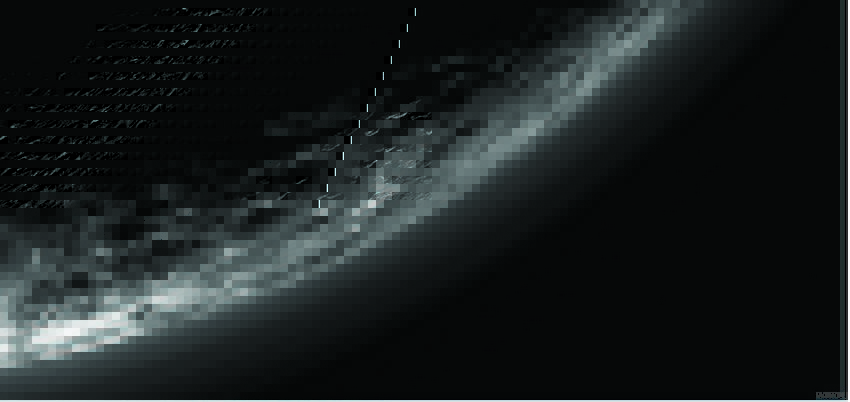 mistlagen boven Pluto