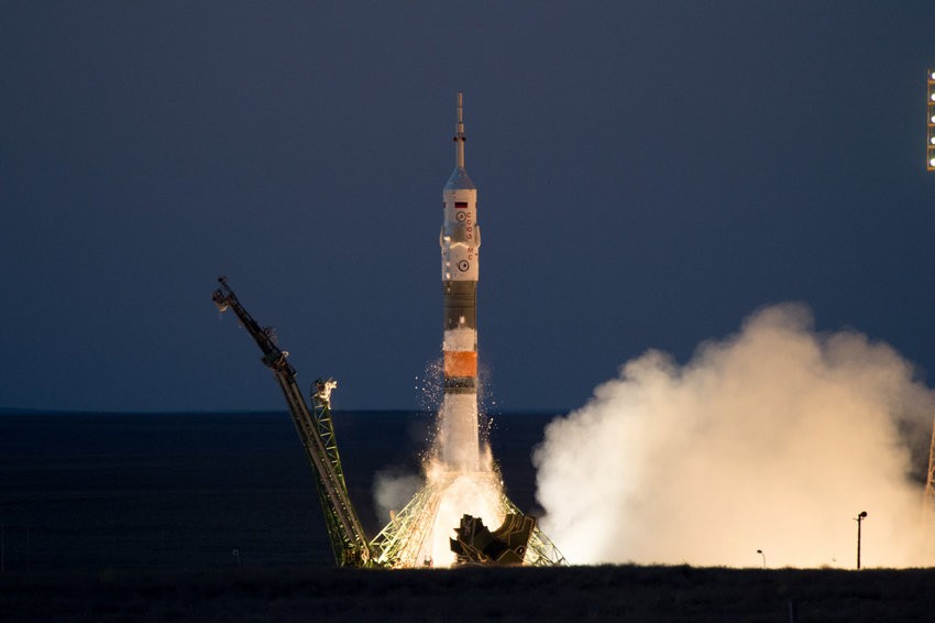 lancering Soyuz-raket op 28 juli 2017
