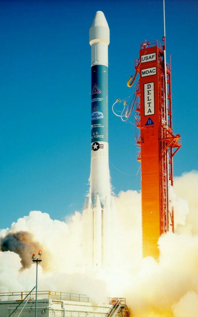 Lancering van de eerste Delta II-raket