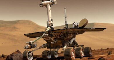 Artist impression van de marsrover Spirit