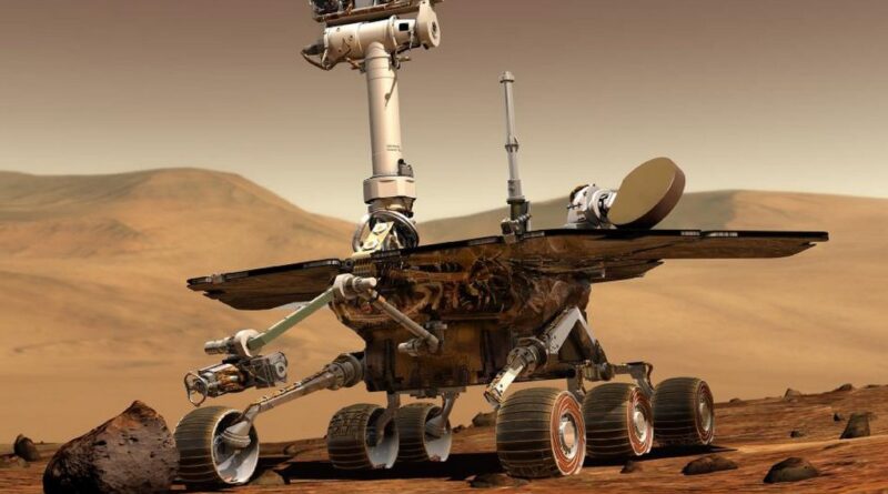 Artist impression van de marsrover Spirit