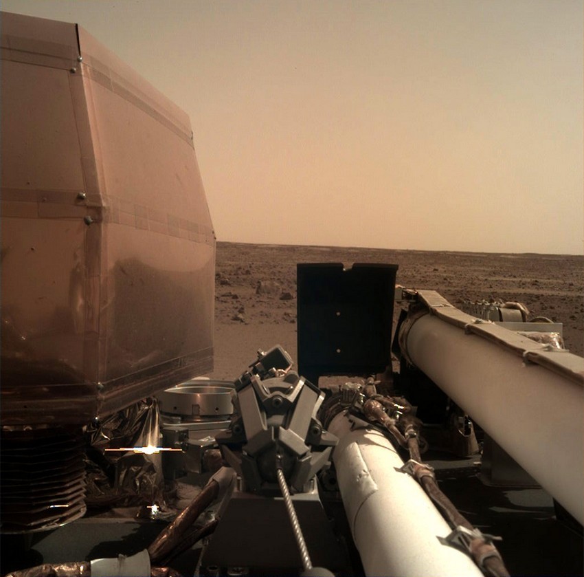 InSight opname van Mars