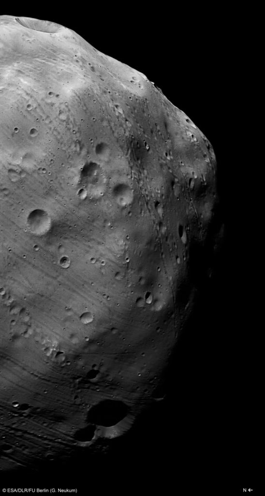 Phobos gefotografeerd door de Mars Express
