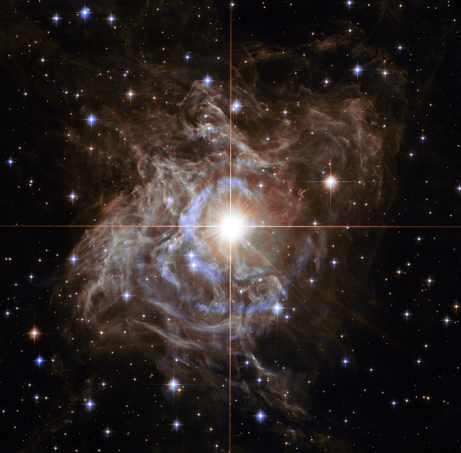 RS Puppis, gefotografeerd door de Hubble Space Telescope