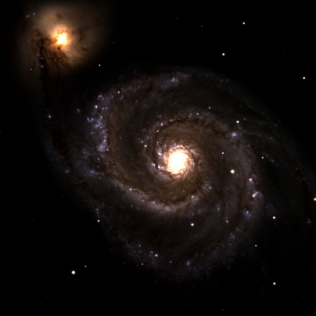 M51 in het sterrenbeeld Canes Venatici - Jachthonden