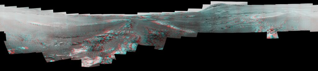 Mars panorama in 3D
