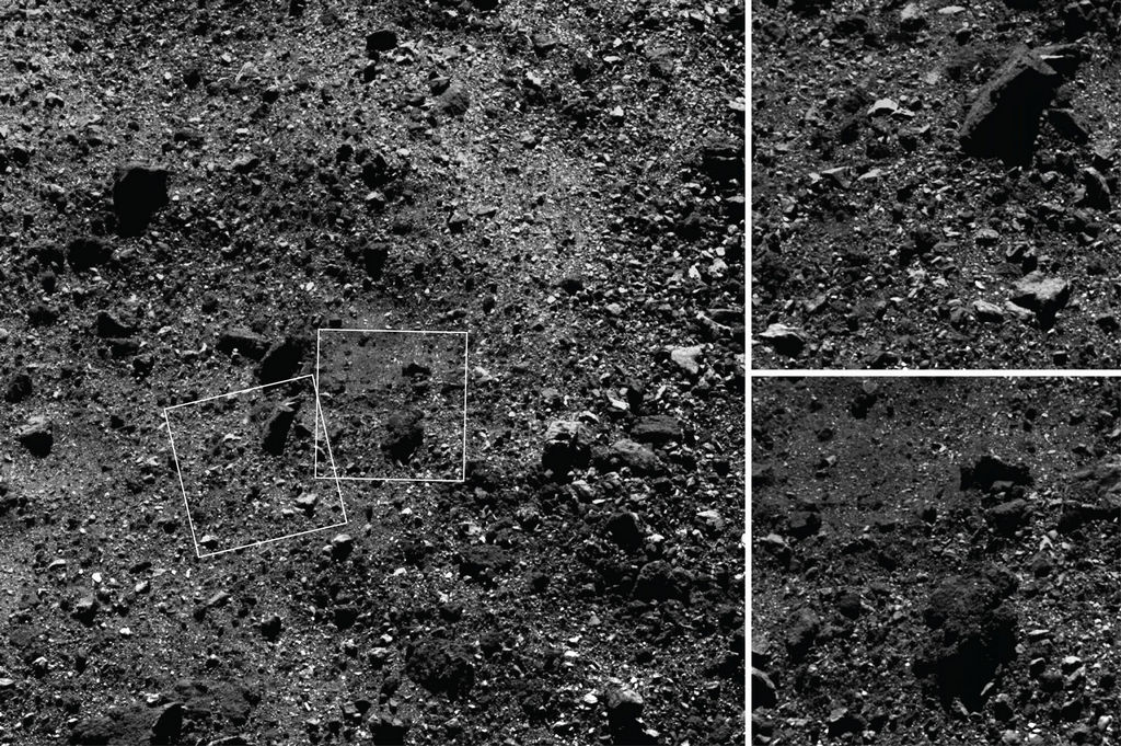 noordelijk half rond van asteroïde Bennu