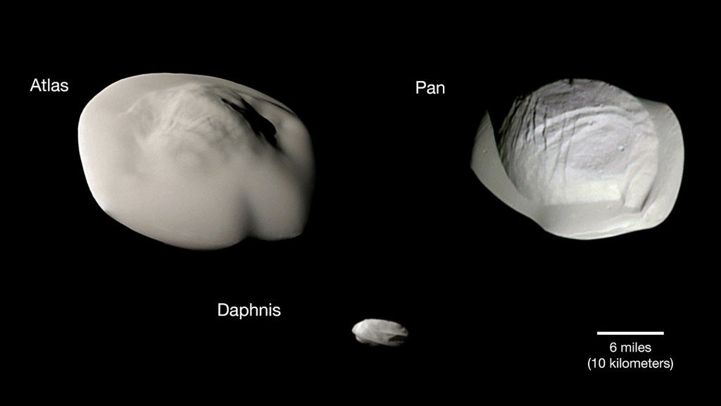 De kleine ravioli manen van Saturnus