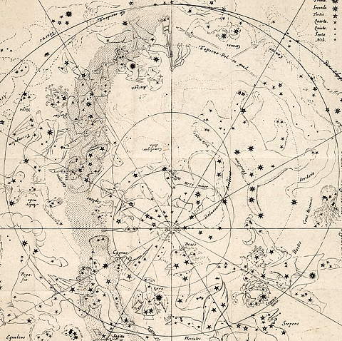 De polaire sterrenkaart van Bartsch