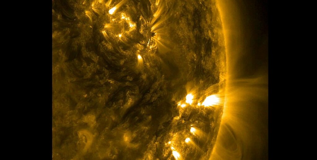 Opname van de Zon gemaakt door het Solar Dynamics Observatory