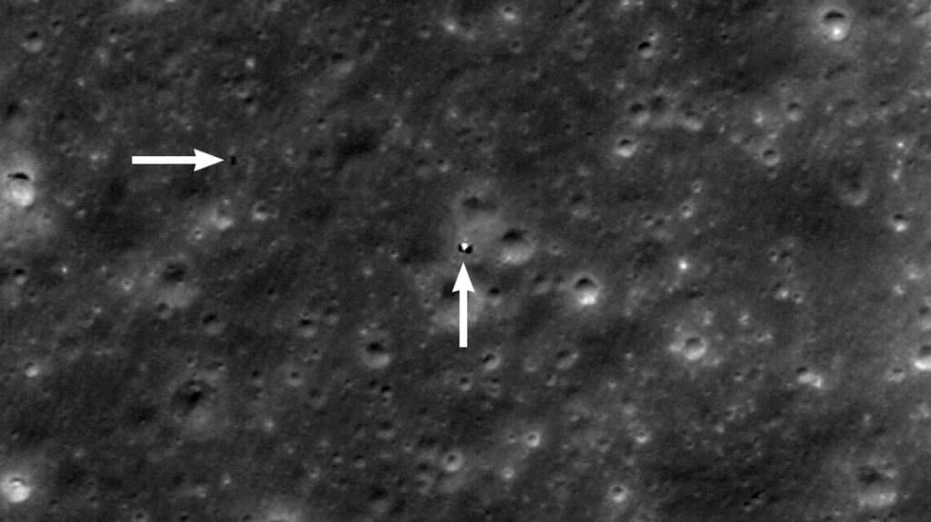 LRO fotografeert de Chinese missie