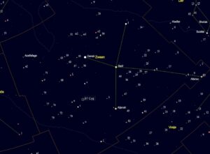 ster van Bessel in het sterrenbeeld Cygnus - Zwaan