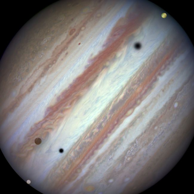 Jupiter en zijn manen