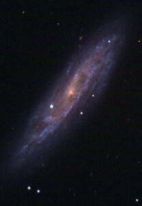 NGC 2770 met de supernova's SN 2007uy en SN 2008D