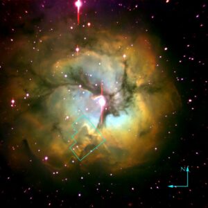 Messier 20 in Sagittarius