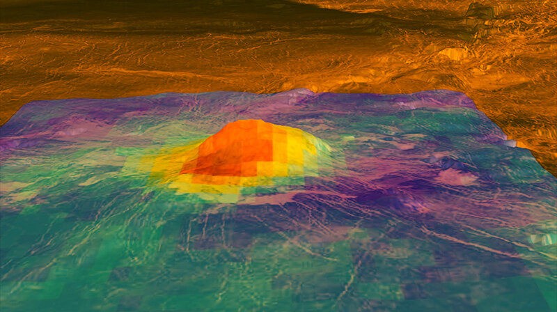 Actief vulkanisme op Venus