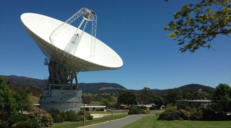 De Canberra radioantenne van het deep space network van de NASA